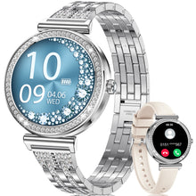 Laden Sie das Bild in den Galerie-Viewer, CIVO Smartwatch Damen Fitness Tracker Sport Schrittzähler Wasserdicht IP67 Fitnessuhr Blutdruckmessung Pulsuhr Smart Watch Kompatibel Android iOS Rosegold Silber