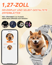 Laden Sie das Bild in den Galerie-Viewer, CIVO Smartwatch Damen Fitness Tracker Sport Schrittzähler Wasserdicht IP67 Fitnessuhr Blutdruckmessung Pulsuhr Smart Watch Kompatibel Android iOS Rosegold Silber