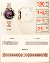 Laden Sie das Bild in den Galerie-Viewer, CIVO Smartwatch Damen Fitness Tracker Sport Schrittzähler Wasserdicht IP67 Fitnessuhr Blutdruckmessung Pulsuhr Smart Watch Kompatibel Android iOS Rosegold Silber