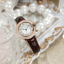 Load image into Gallery viewer, ORSGA Women's Leather Watch, Elegant Wrist Watch Waterproof Analogue Quartz Watch Women's Gift