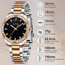 Load image into Gallery viewer, 8118C | Quartz Women Watch | Stainless steel Band-megalith watch