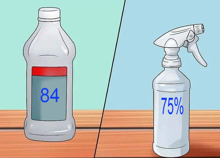 Wissenschaft! So verwenden Sie 75% Alkohol und 84% Desinfektionsmittel