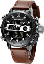Laden Sie das Bild in den Galerie-Viewer, Analog Digital Watch | Leather Band | 8051M