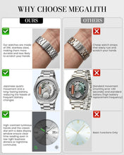 Charger l'image dans la galerie, Quartz Men Watch | Stainless Steel Band | 8403M