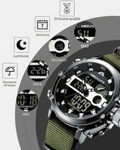 Laden Sie das Bild in den Galerie-Viewer, Analog Digital Watch | Nylon Band | 8051M