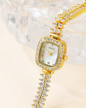 Laden Sie das Bild in den Galerie-Viewer, Diamond Quartz Women Watch Set | Stainless Steel Band | Sparkling Diamond Bracelet Set 1853L