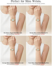 Laden Sie das Bild in den Galerie-Viewer, Diamond Quartz Women Watch Set | Stainless Steel Band | Sparkling Diamond Bracelet Set 1853L