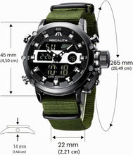 Laden Sie das Bild in den Galerie-Viewer, Analog Digital Watch | Nylon Band | 8051M