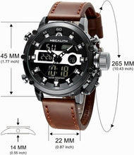 Laden Sie das Bild in den Galerie-Viewer, Analog Digital Watch | Leather Band | 8051M