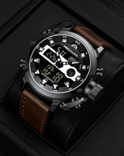 Laden Sie das Bild in den Galerie-Viewer, Analog Digital Watch | Leather Band | 8051M