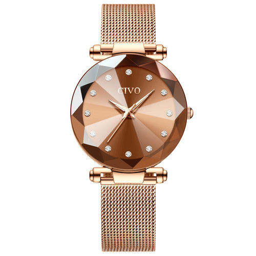 8064C | Quartz Women Watch | Mesh Band