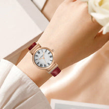 Laden Sie das Bild in den Galerie-Viewer, Quarzuhr für Damen | Lederarmband | CIVO 8129C