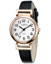 Laden Sie das Bild in den Galerie-Viewer, 2065C | Quartz Women Watch | Leather Band