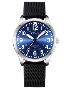 8336C | Quartz Men Watch | Rubber Band-megalith watch