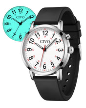 Load image into Gallery viewer, Night-Light Nurse Watches for Women: Easy-Read Analog Waterproof Watch | 8421C