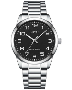 8347C | Quartz Men Watch | Stainless Steel Band-megalith watch