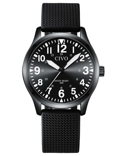 8336C | Quartz Men Watch | Rubber Band-megalith watch