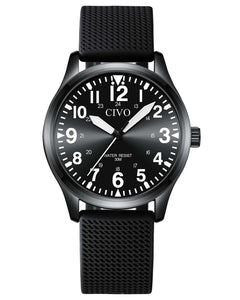 8336C | Quartz Men Watch | Rubber Band-megalith watch