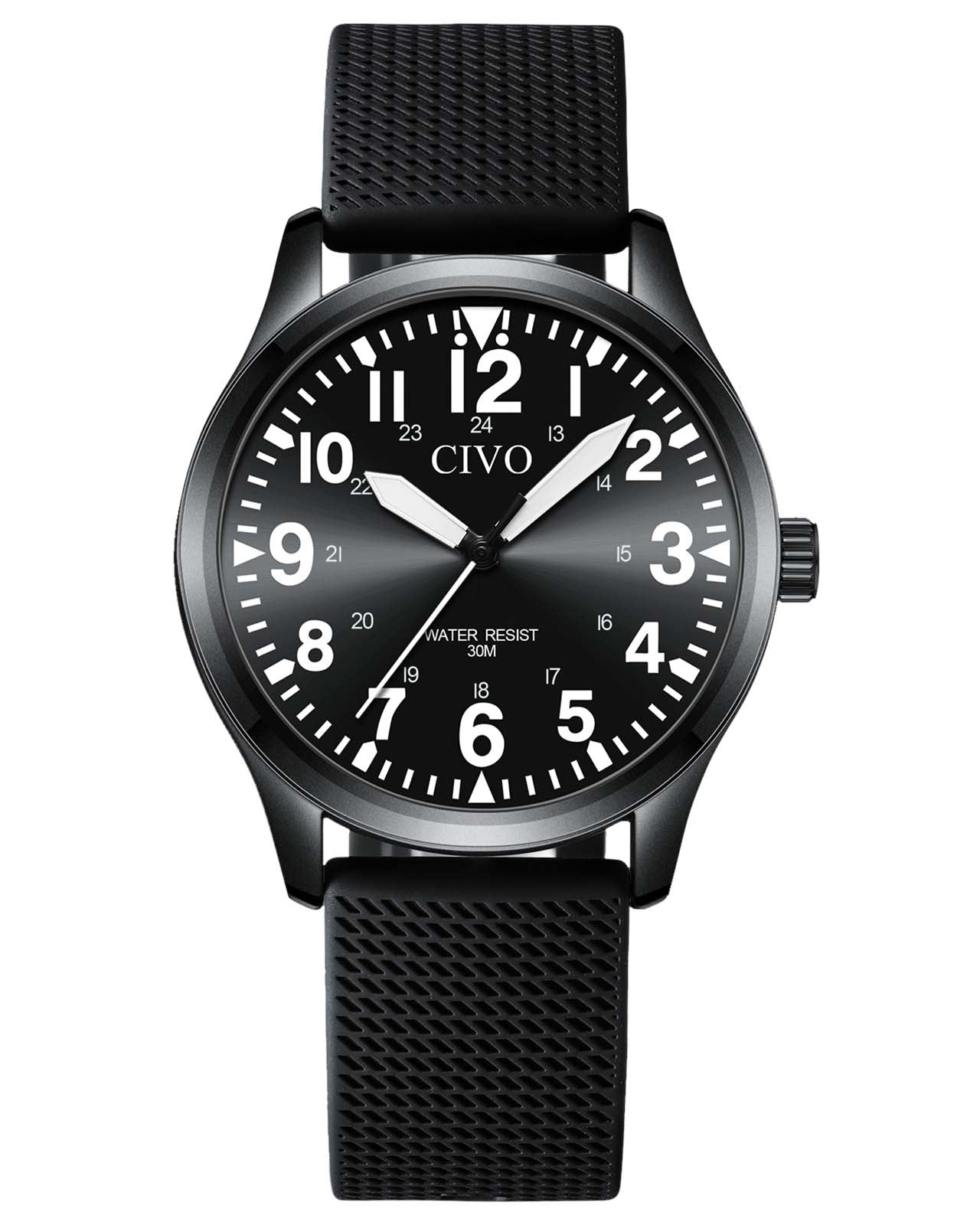 8336C | Quartz Men Watch | Rubber Band-megalith watch