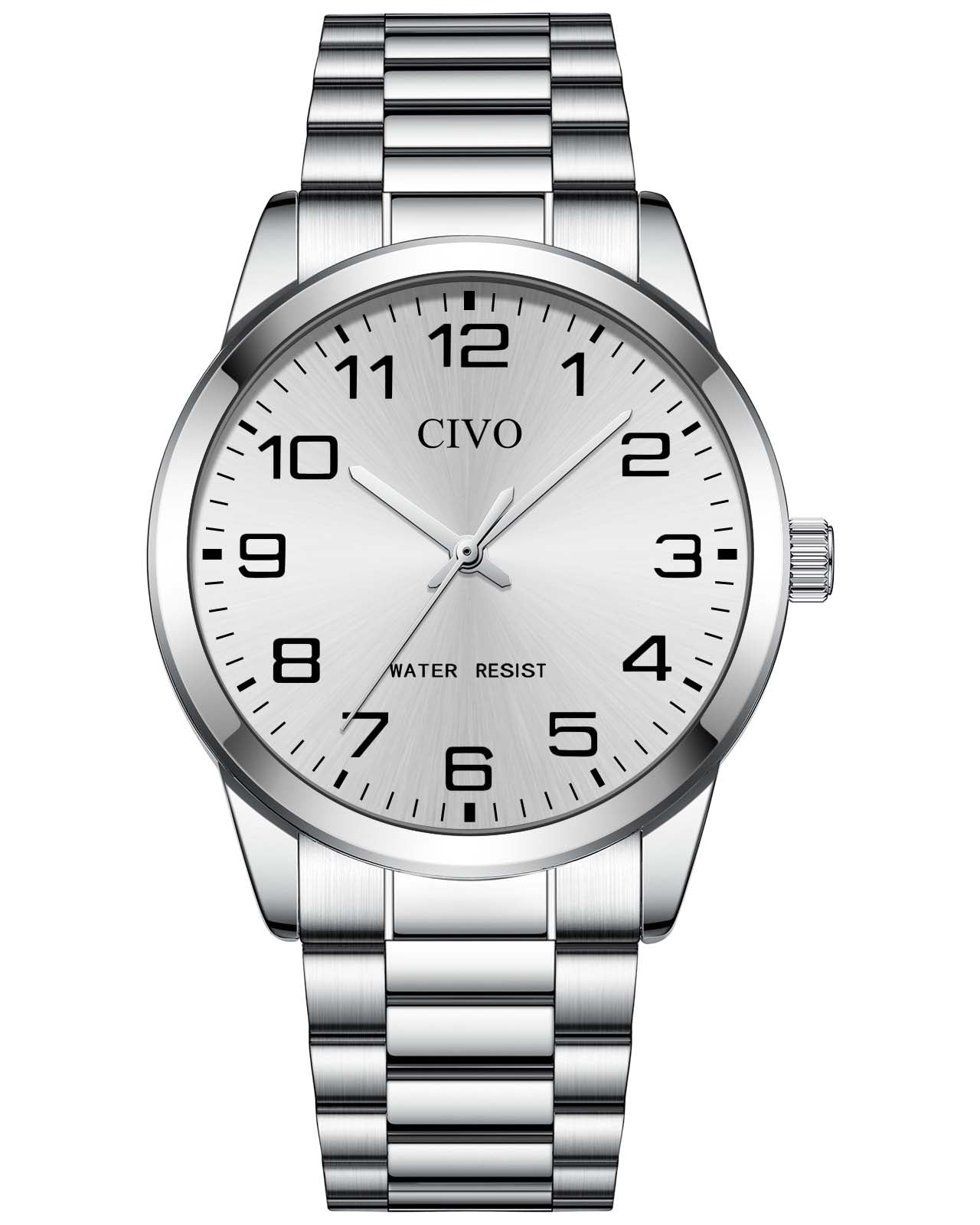 8347C | Quartz Men Watch | Stainless Steel Band-megalith watch