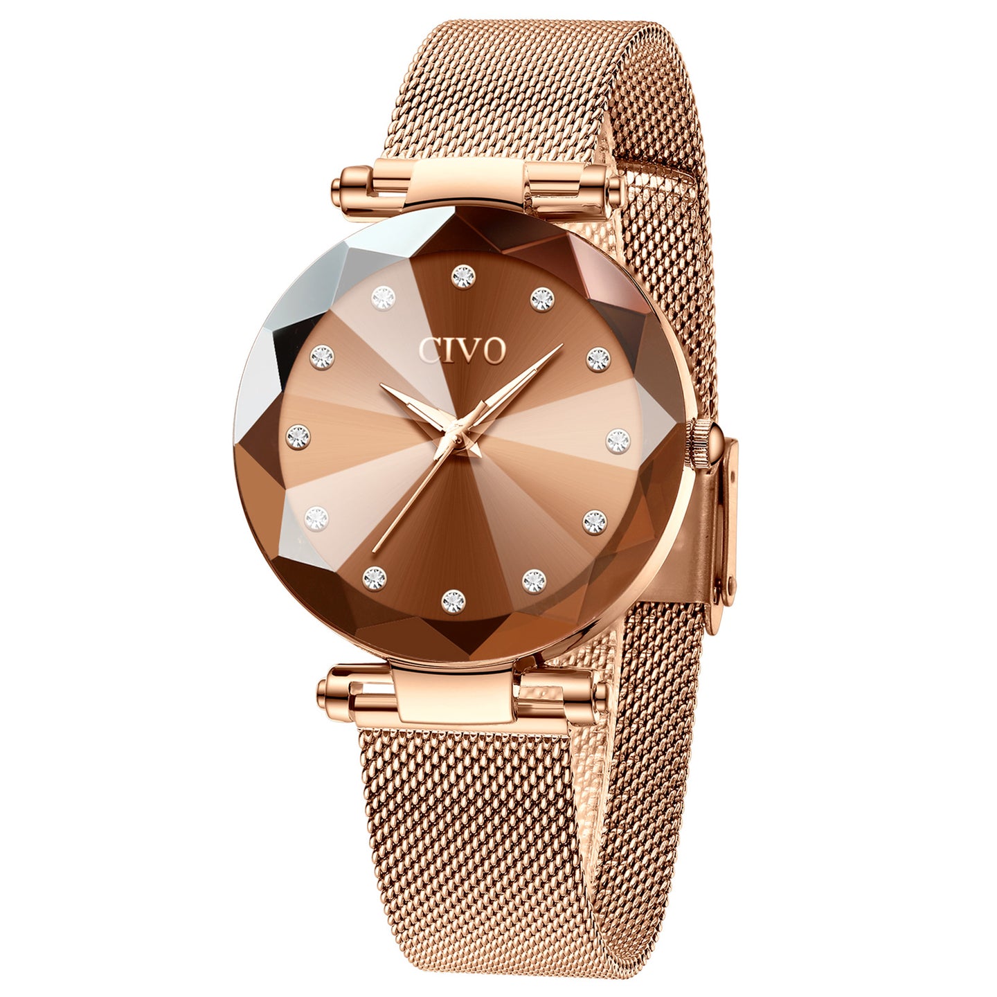 8064C | Quartz Women Watch | Mesh Band