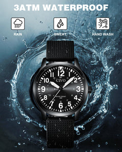 8336C | Quartz Men Watch | Rubber Band-megalith watch