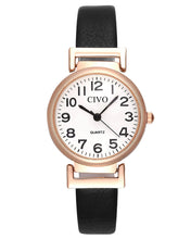 Laden Sie das Bild in den Galerie-Viewer, 2065C | Quartz Women Watch | Leather Band