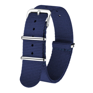 HPOLW Navy Watch Bands for Men Women, Fashion Comfortable Breathable Watch Straps for Regular Width 20mm