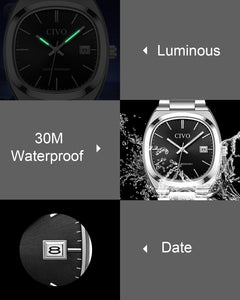 8532C | Quartz Men Watch | Stainless Steel  Band