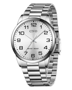 8347C | Quartz Men Watch | Stainless Steel Band-megalith watch