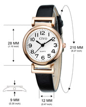 Laden Sie das Bild in den Galerie-Viewer, 2065C | Quartz Women Watch | Leather Band