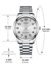 Laden Sie das Bild in den Galerie-Viewer, 8347C | Quartz Men Watch | Stainless Steel Band-megalith watch