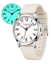 Load image into Gallery viewer, Night-Light Nurse Watches for Women: Easy-Read Analog Waterproof Watch | 8421C