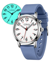 Load image into Gallery viewer, Night-Light Nurse Watches for Women: Easy-Read Analog Waterproof Watch | 8421C