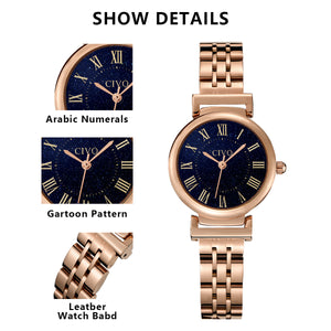 8129C | Quarzuhr für Damen | Edelstahlarmband