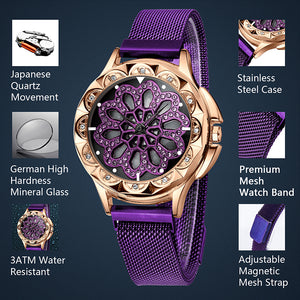 8103C | Quartz Women Watch | Mesh Band