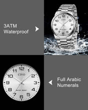 Laden Sie das Bild in den Galerie-Viewer, 8347C | Quartz Men Watch | Stainless Steel Band-megalith watch