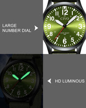 Laden Sie das Bild in den Galerie-Viewer, 8336C | Quartz Men Watch | Nylon Band-megalith watch