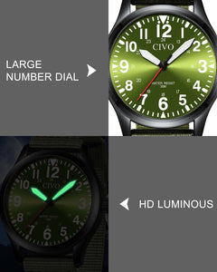 8336C | Quartz Men Watch | Nylon Band-megalith watch