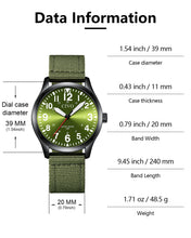 Laden Sie das Bild in den Galerie-Viewer, 8336C | Quartz Men Watch | Nylon Band-megalith watch