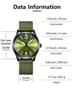 8336C | Quartz Men Watch | Nylon Band-megalith watch