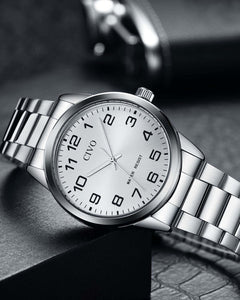 8347C | Quartz Men Watch | Stainless Steel Band-megalith watch