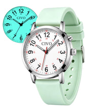 Load image into Gallery viewer, Night-Light Nurse Watches for Women: Easy-Read Analog Waterproof Watch | 8421C