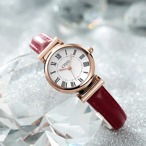 Quarzuhr für Damen | Lederarmband | CIVO 8129C