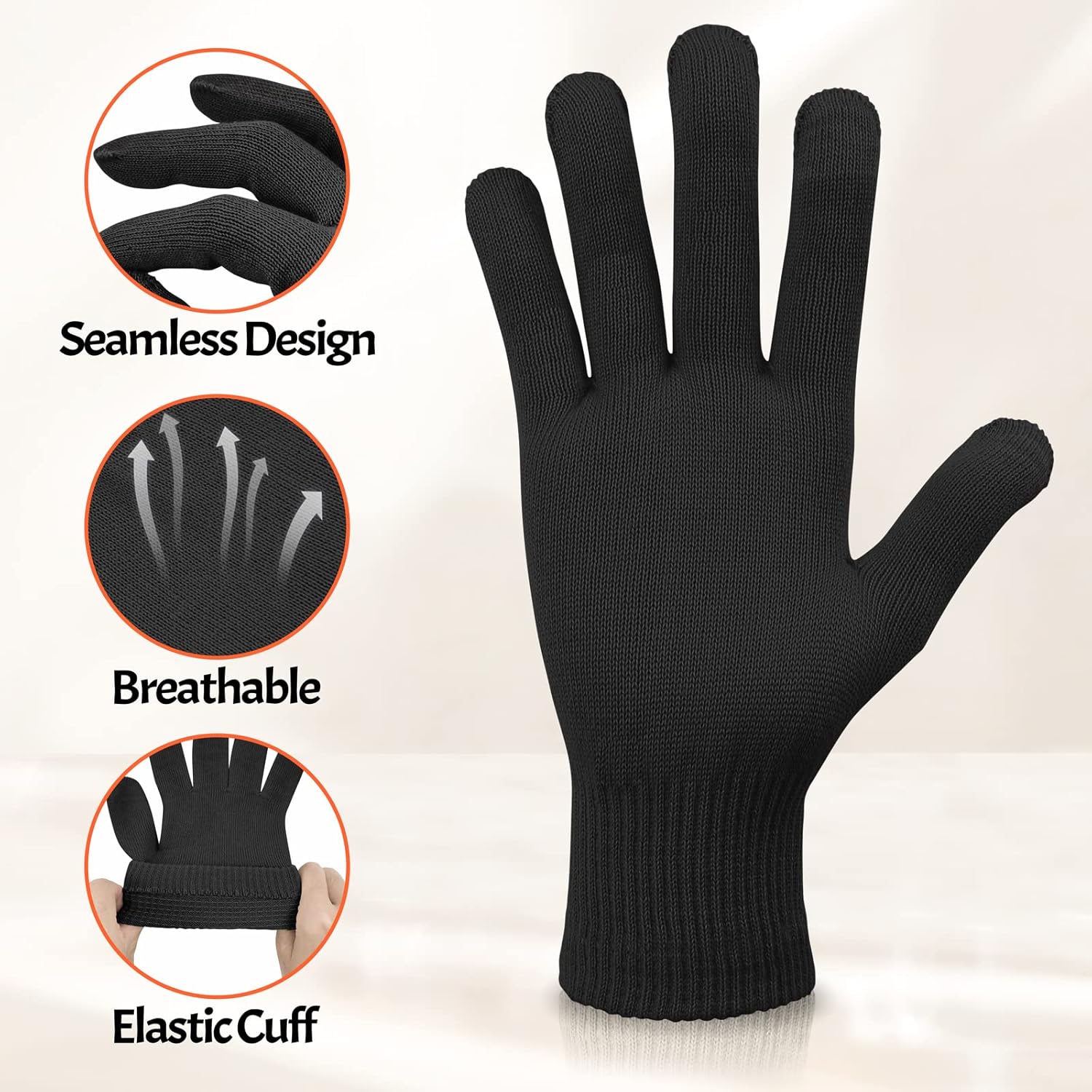 handschuhe für große hände Handschuhe Als Kleidung Touchscreen Schwarze Baumwollhandschuhe Herren – Fashion