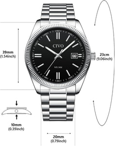 8349C | Quartz Men Watch | Stainless Steel Band-megalith watch