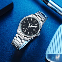 Laden Sie das Bild in den Galerie-Viewer, 8349C | Quartz Men Watch | Stainless Steel Band-megalith watch