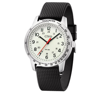 8343C | Quartz Men Watch | Rubber Band-megalith watch