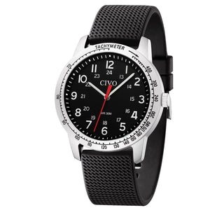 8343C | Quartz Men Watch | Rubber Band-megalith watch