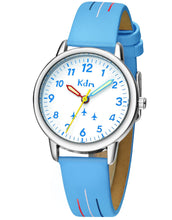 Load image into Gallery viewer, KDM Kids Watch Analog Quartz 30mm, Children&#39;s Time Teacher Watch for Boys Girls, Waterproof Wrist Watches Leather Strap, Kids Gifts Age 3-12